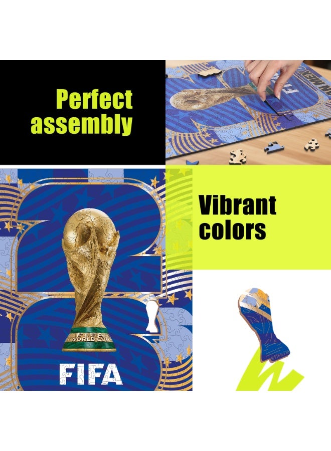 FIFA World Cup 2026 Luxury Wooden Puzzle - USA 300pc Gift Box - Trophy Logo Edition - Image 3